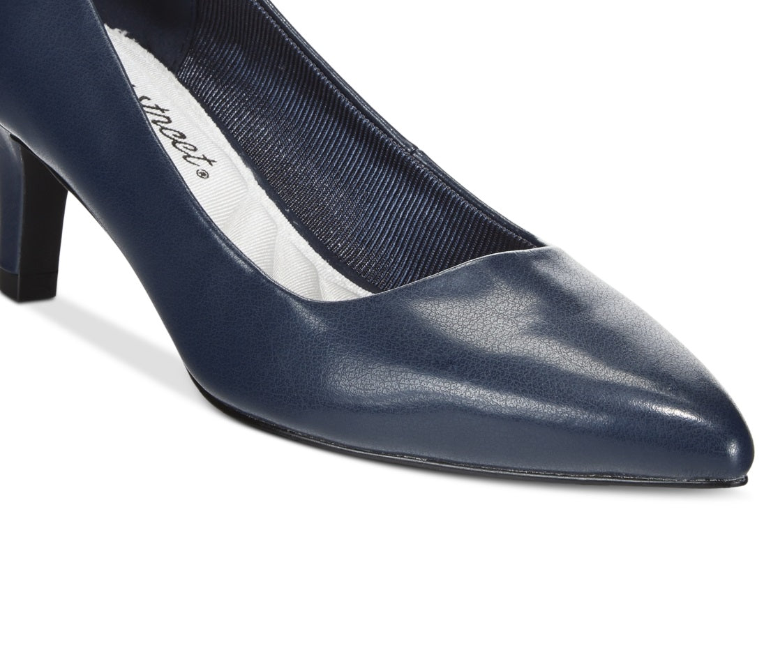 Sapatilhas femininas Easy Street Pointe, azuis, tamanho 7,5 W