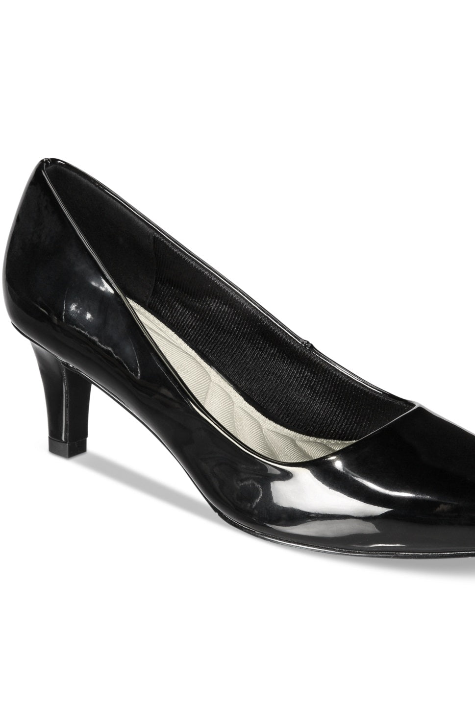 Sapatilhas femininas Easy Street Pointe pretas tamanho 7