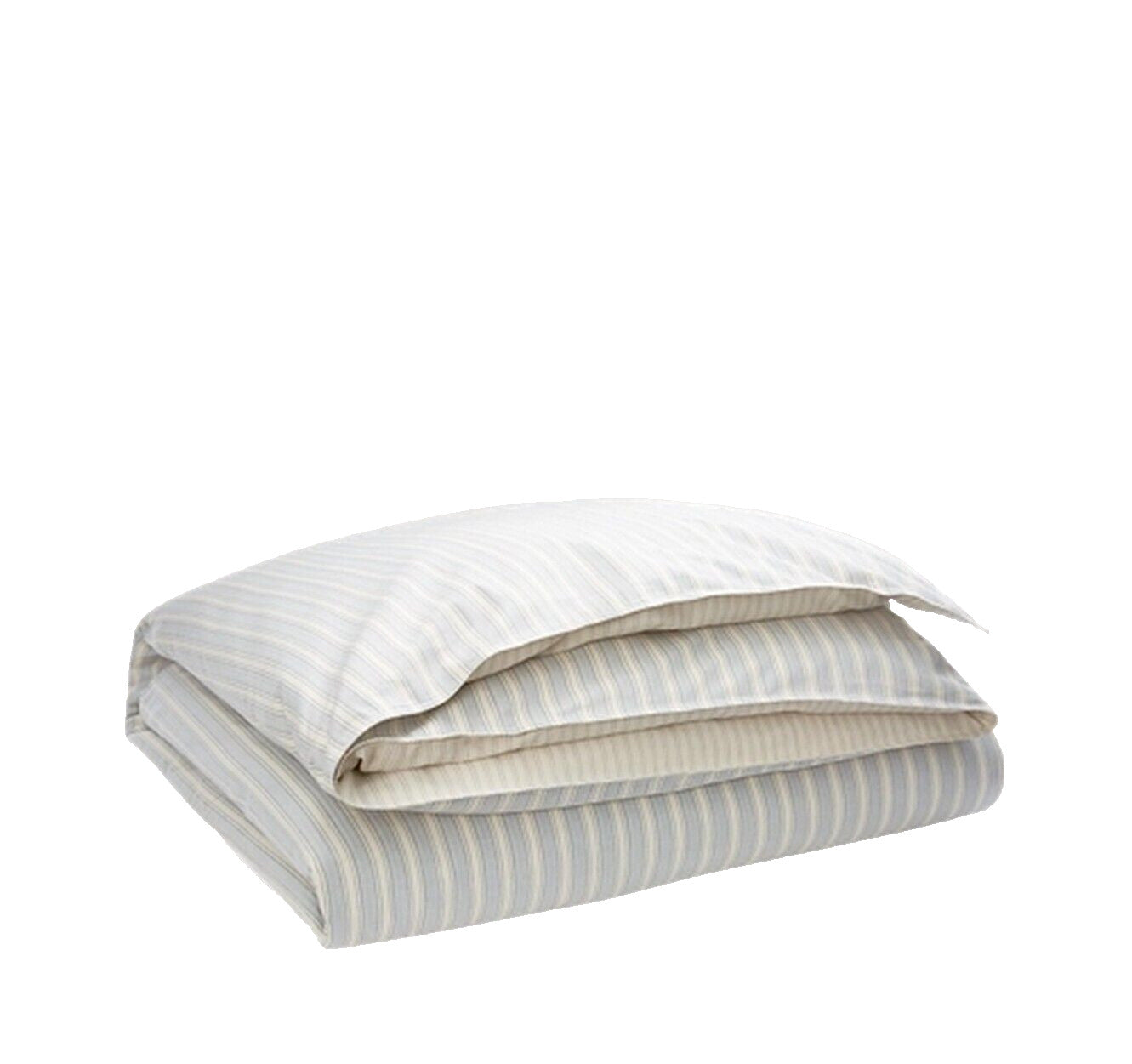 Capa de edredom listrada Lauren Ralph Lauren Graydon Bold Stripe Dune e Chambray tamanho casal/queen