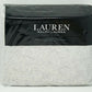 Conjunto de capa de edredom reversível Lauren Ralph Lauren Alene Cotton Percale 200 fios, jacquard metálico, 3 peças, tamanho king