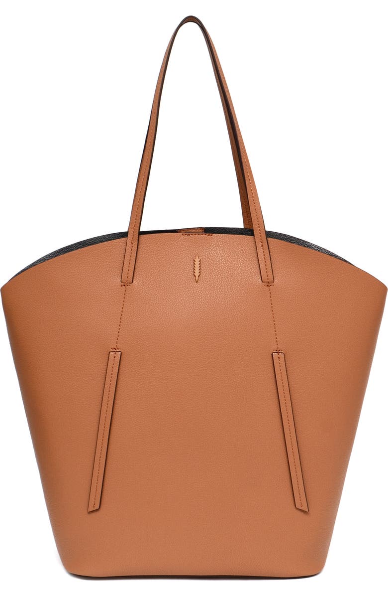 Bolsa de couro Thacker Tocar Caramelo