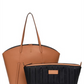 Bolsa de couro Thacker Tocar Caramelo