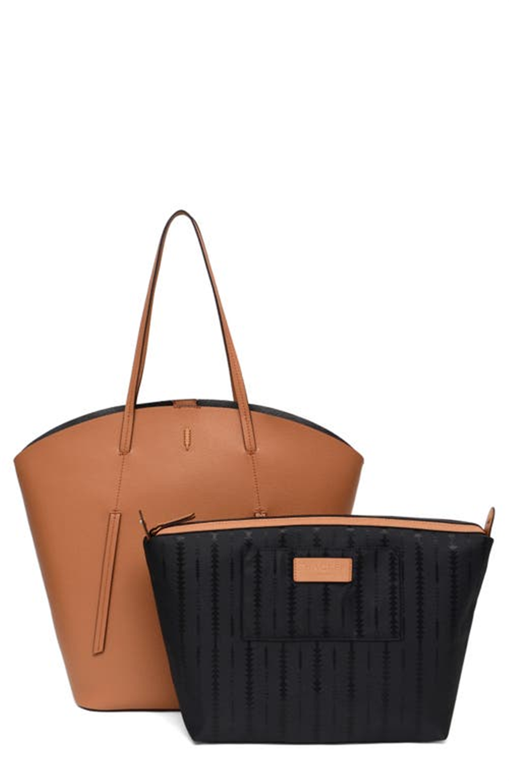 Bolsa de couro Thacker Tocar Caramelo