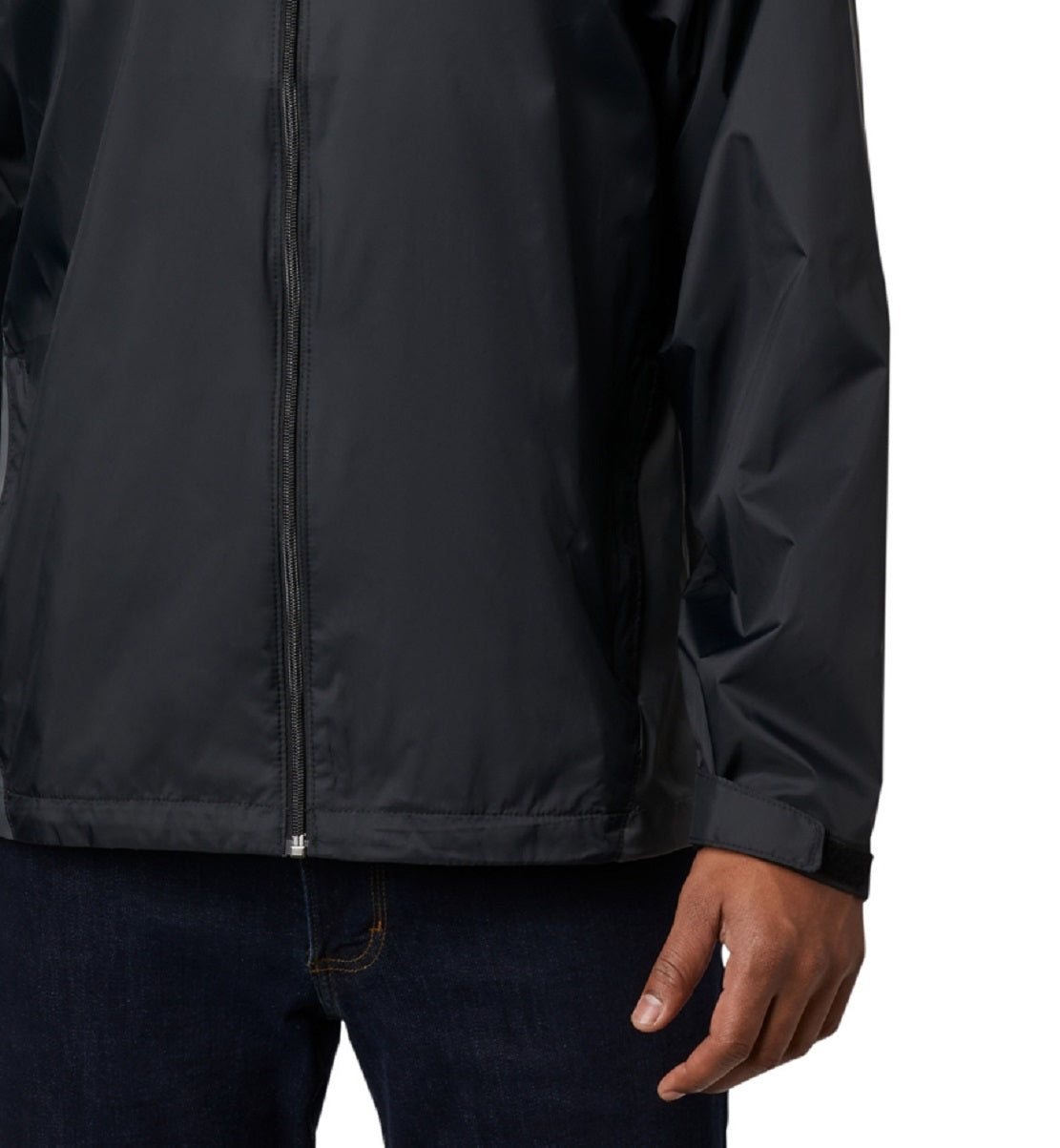 Jaqueta de chuva Columbia Glennaker Lake masculina, preta, tamanho grande