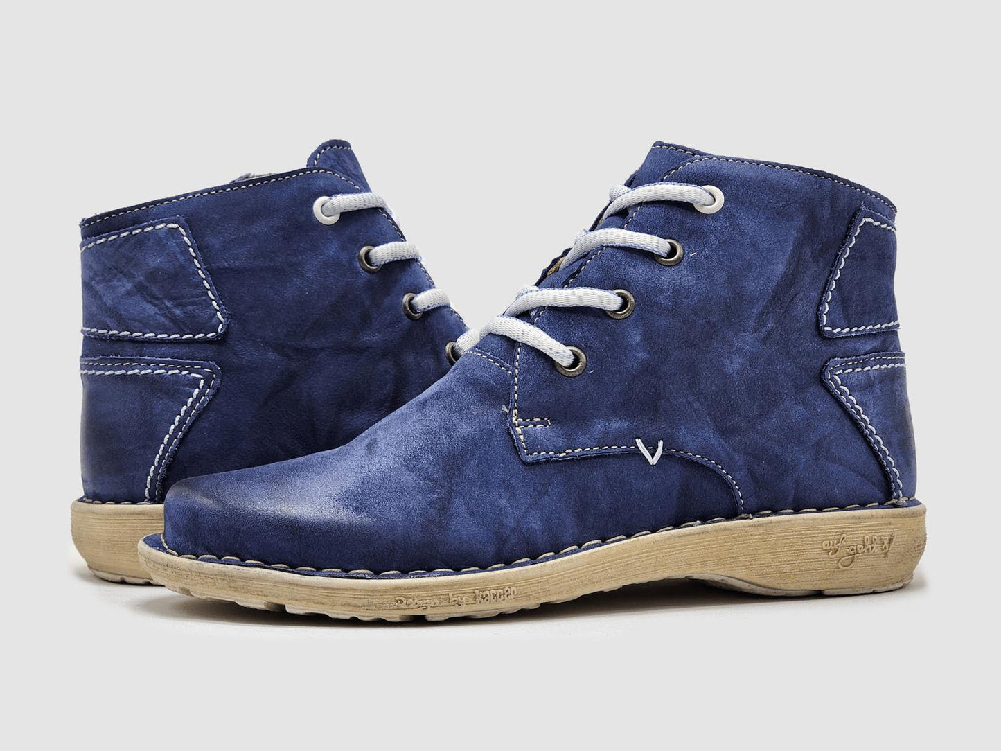 Kcr Group - Women's Old-fashioned Zip-up Leather Boots