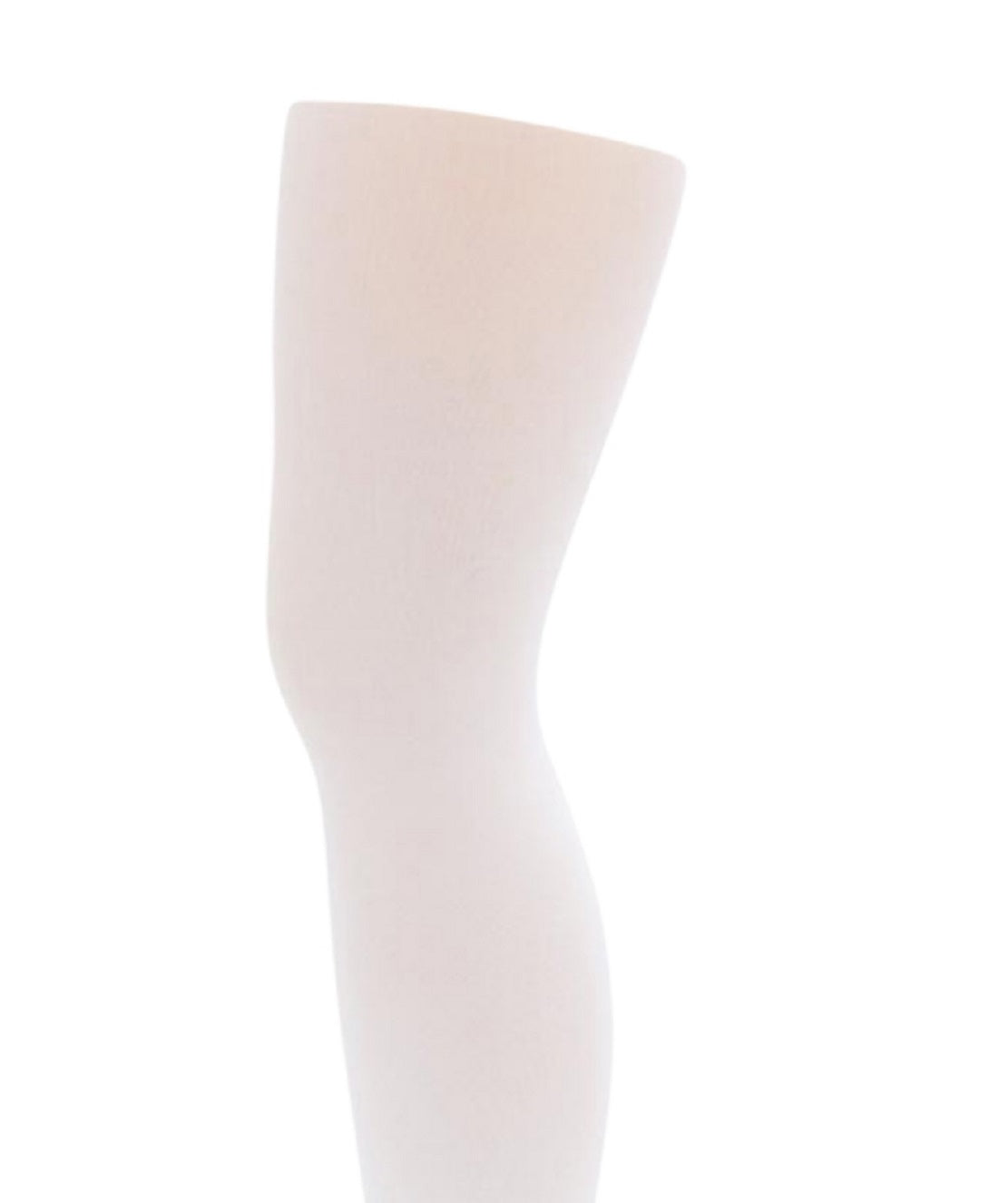 Calça justa feminina Capezio sem pé com faixa na cintura em tricô, branca, tamanho P