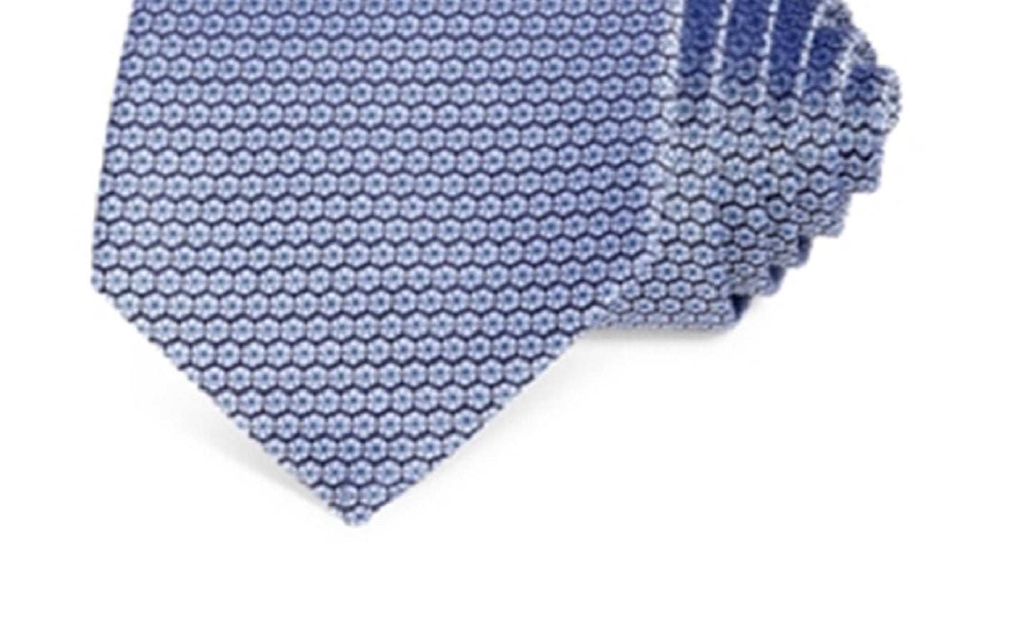 Gravata clássica de seda com bolinhas da Bloomingdale's masculina, roxa, tamanho 8