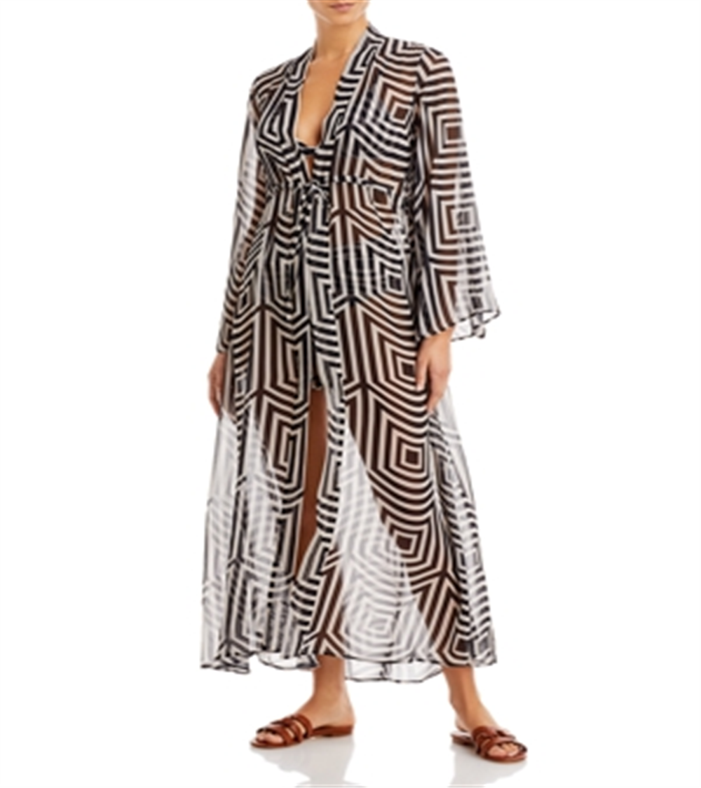 Alexandra Miro Betty Caftan Swimwear Feminino Preto Tamanho M