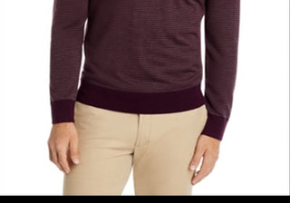 Suéter de gola redonda de lã merino rosa da The Men's Store at Bloomingdale's