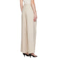 Calça larga plissada Cymbaria da Malene Birger Bege