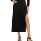 Saia Midi Wick Preta Por Malene Birger
