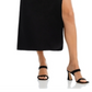 Saia Midi Wick Preta Por Malene Birger