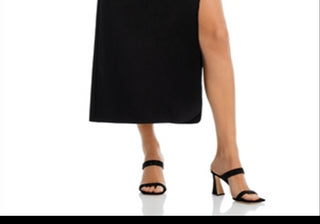 Saia Midi Wick Preta Por Malene Birger