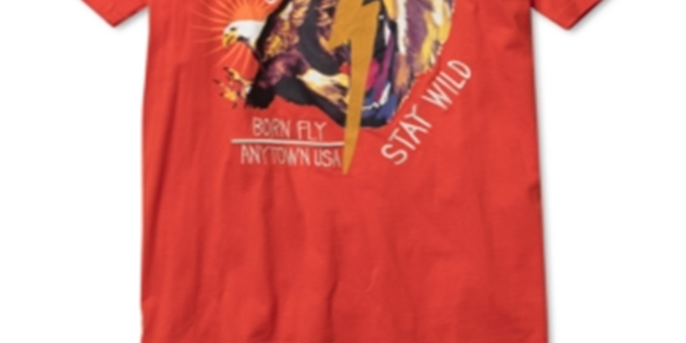 Camiseta gráfica grande e alta masculina Born Fly, amarela, tamanho XXXX-G