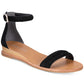 Sandálias femininas Jenna Kenneth Cole, pretas, tamanho 6,5
