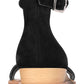 Sandálias femininas Jenna Kenneth Cole, pretas, tamanho 6,5