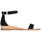 Sandálias femininas Jenna Kenneth Cole, pretas, tamanho 6,5