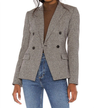 Theory - Women's Double Breasted Wool Blend Blazer Jacket