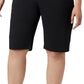 Bermuda longa Columbia Anytime Outdoor feminina, preta, tamanho 22W