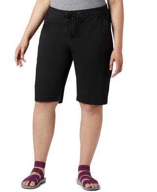 Bermuda longa Columbia Anytime Outdoor feminina, preta, tamanho 22W
