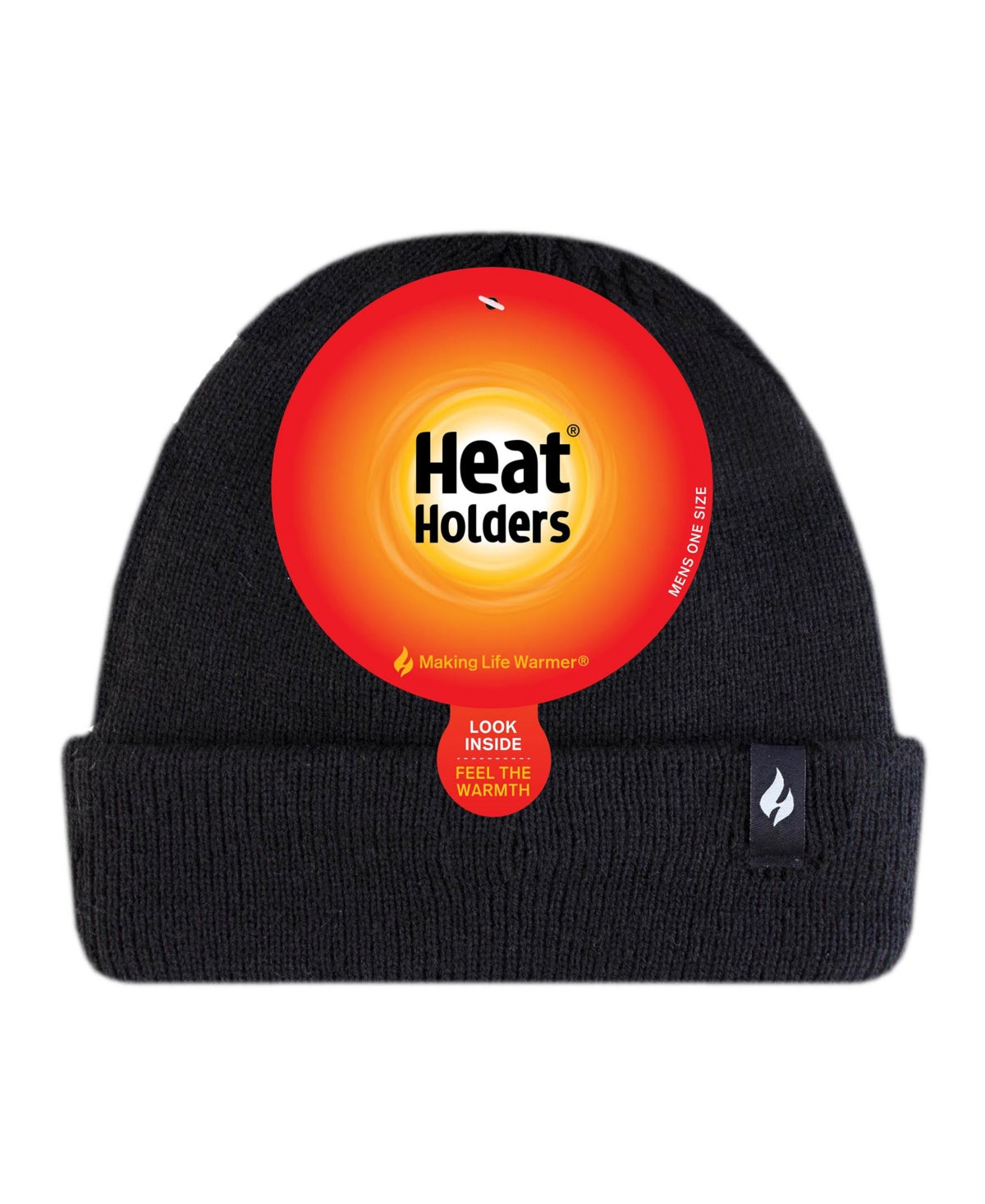 Chapéus de enrolar masculinos Heat Holders, pretos, tamanho regular