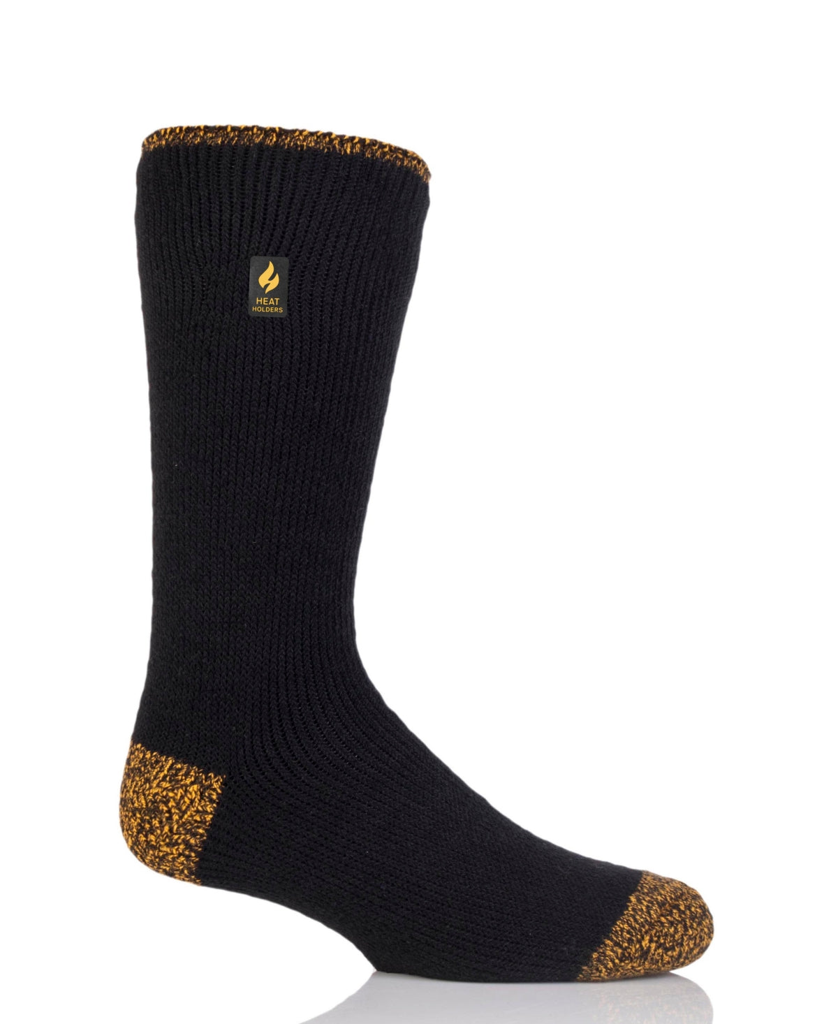 Heat Holders Men's Worxx Bruce Contrast Crew Sock Preto Tamanho 7-12