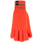 Luvas de malha plana Worxx Richard Heat Holders para homem, laranja, tamanho grande