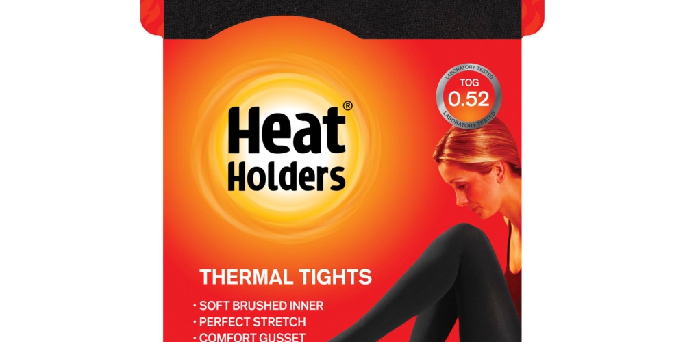 Leggings térmicas femininas Sophia Heavyweight da Heat Holders, pretas, tamanho X-S