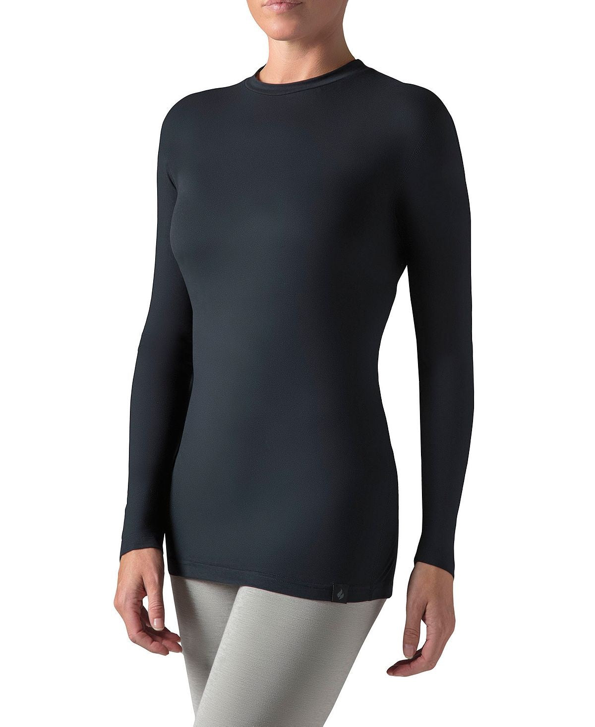 Heat Holders Tops de camada de base X Warm para mulheres, preto, tamanho grande