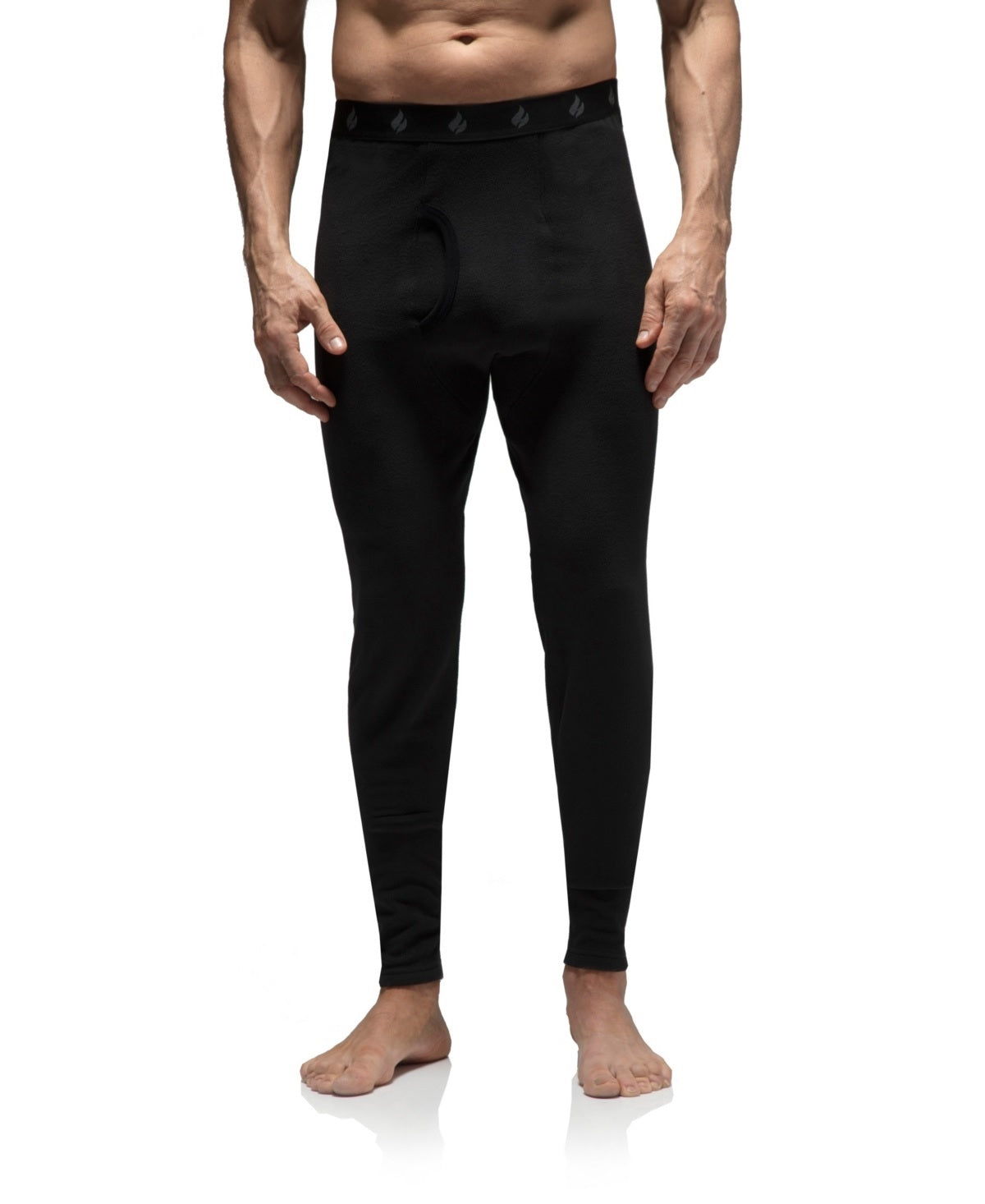 Calça térmica masculina original Alberto Heat Holders, preta, tamanho G