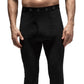 Calça térmica masculina original Alberto Heat Holders, preta, tamanho G