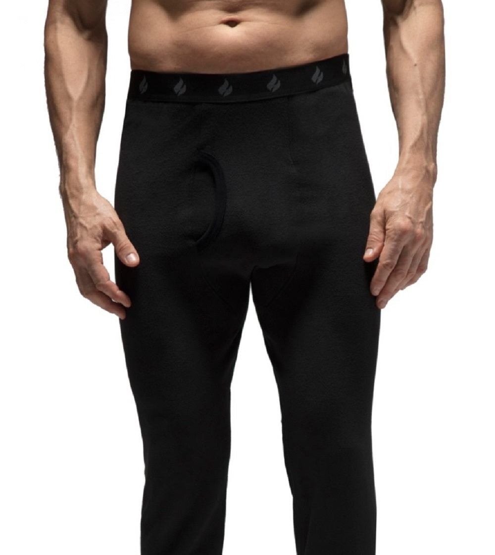 Calça térmica masculina original Alberto Heat Holders, preta, tamanho G
