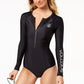 Volcom Junior's Simply Solid Maiô de manga comprida preto tamanho X-S