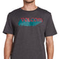 Camiseta gráfica com logotipo Night Creep da Volcom masculina, cinza, tamanho grande