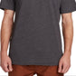 Camiseta gráfica com logotipo Night Creep da Volcom masculina, cinza, tamanho grande
