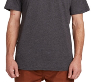 Camiseta gráfica com logotipo Night Creep da Volcom masculina, cinza, tamanho grande