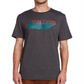 Camiseta gráfica com logotipo Night Creep da Volcom masculina, cinza, tamanho grande