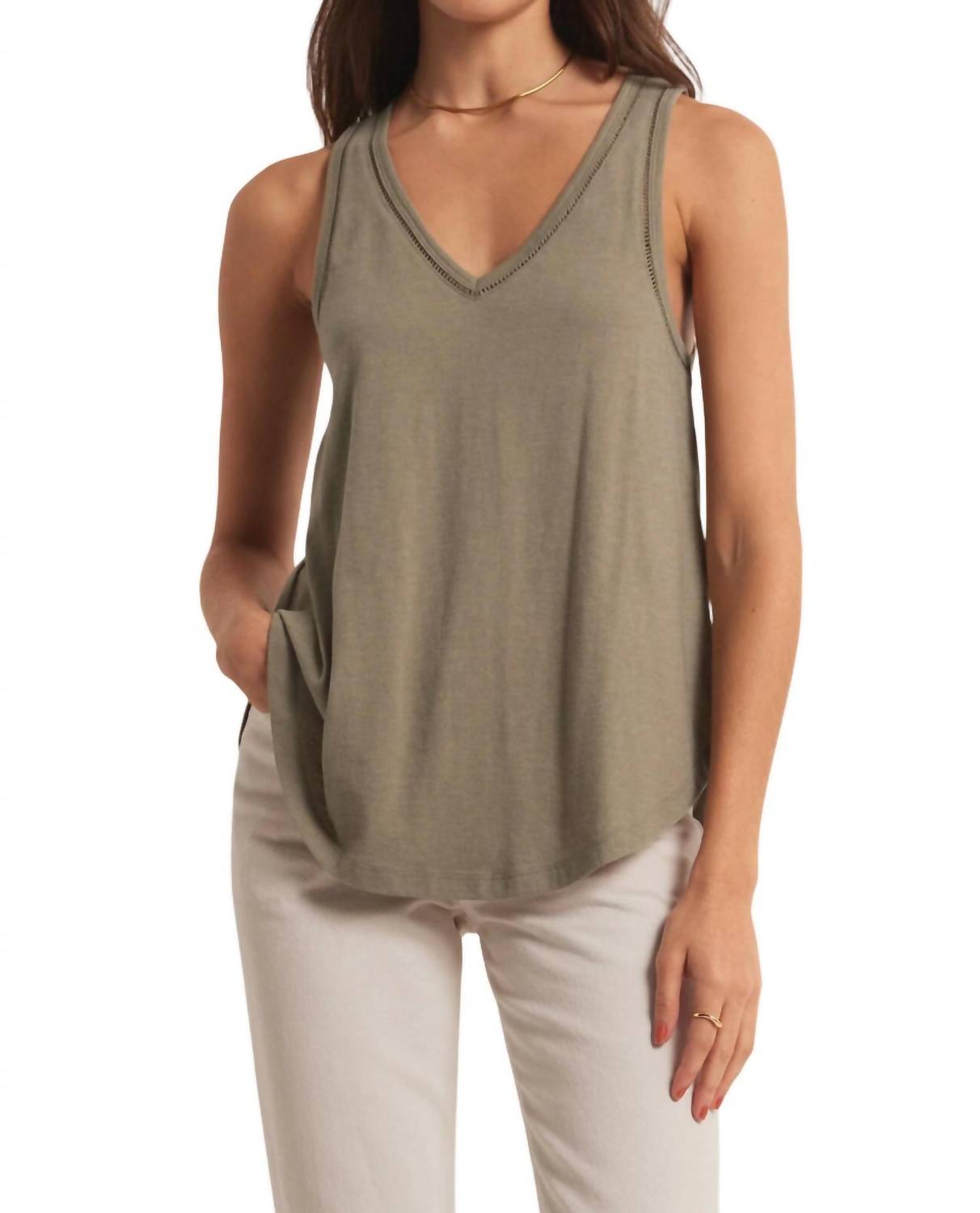 Z Supply - Vagabond Lace Trim Tank