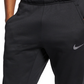 Calça de corrida Nike Therma Tapered masculina, preta, tamanho X-G