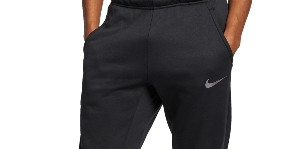 Calça de corrida Nike Therma Tapered masculina, preta, tamanho X-G
