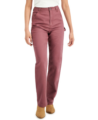 Calça jeans Carpenter de perna reta Tinseltown Junior's, rosa, tamanho 9
