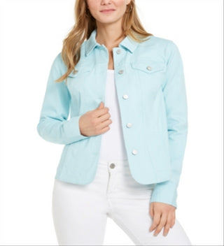 Charter Club Women's Denim Jacket Blue Size XX-Large
