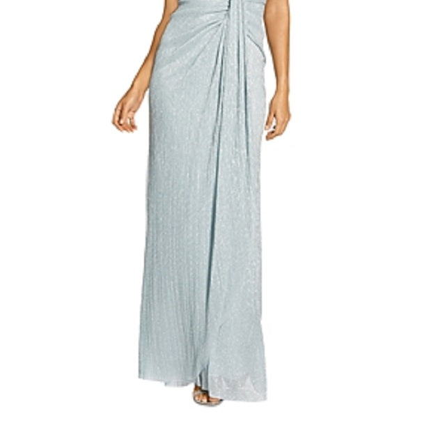 Vestido de noite feminino Adrianna Papell, azul, tamanho 12