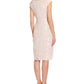 Vestido tubinho floral metálico feminino Adrianna Papell, rosa, tamanho 6