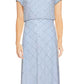 Vestido Blusão Feminino Adrianna Papell Azul com Contas Tamanho 2