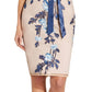 Vestido tubinho bordado feminino Adrianna Papell, azul, tamanho 14