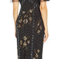 Vestido tubinho com detalhes Adrianna Papell feminino, preto, tamanho 10