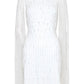 Vestido tubinho com detalhes Adrianna Papell feminino, branco, tamanho 4