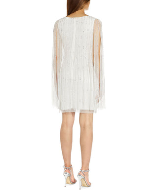 Adrianna Papell Women's Embellished Sheath Dress White Size 4