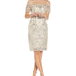 Vestido tubinho com detalhes Adrianna Papell feminino, marrom, tamanho 10